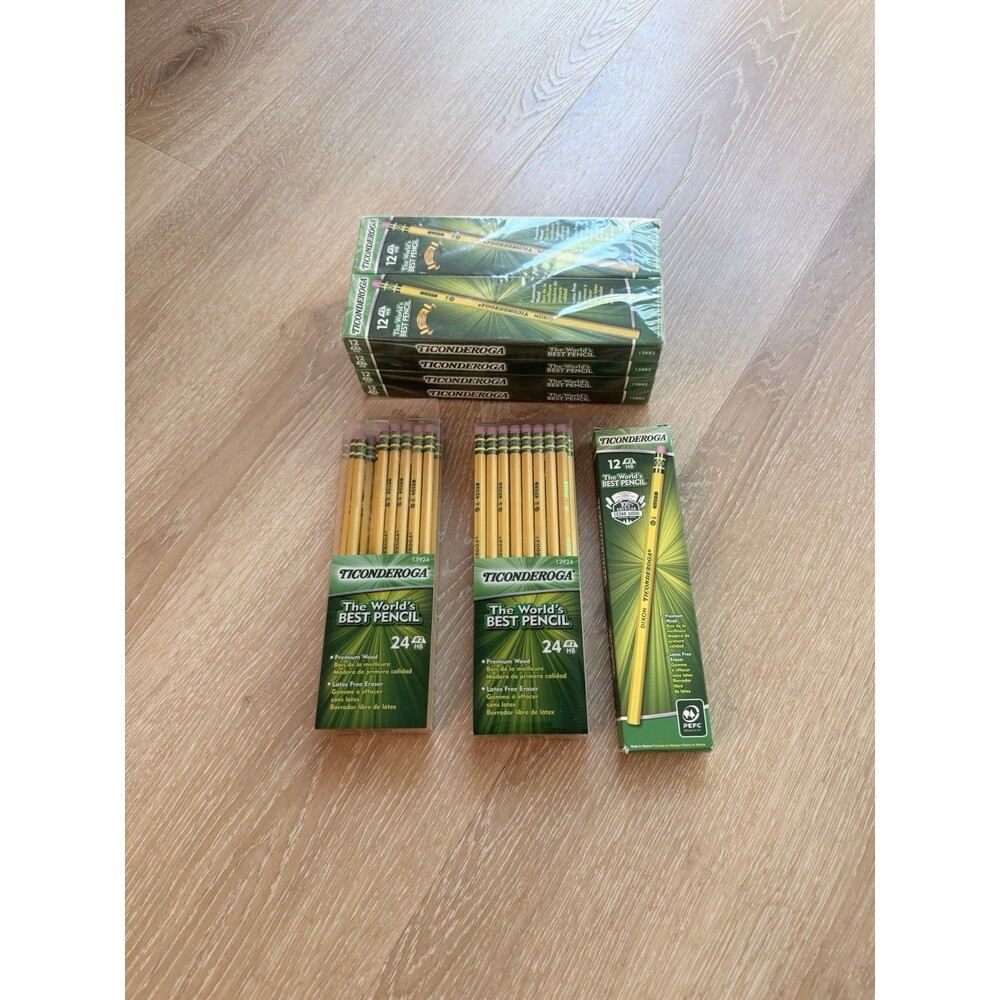 NEW Lot (146) Wood Dixon Ticonderoga Pencils No. 2 HB 13882 13924 School Supply